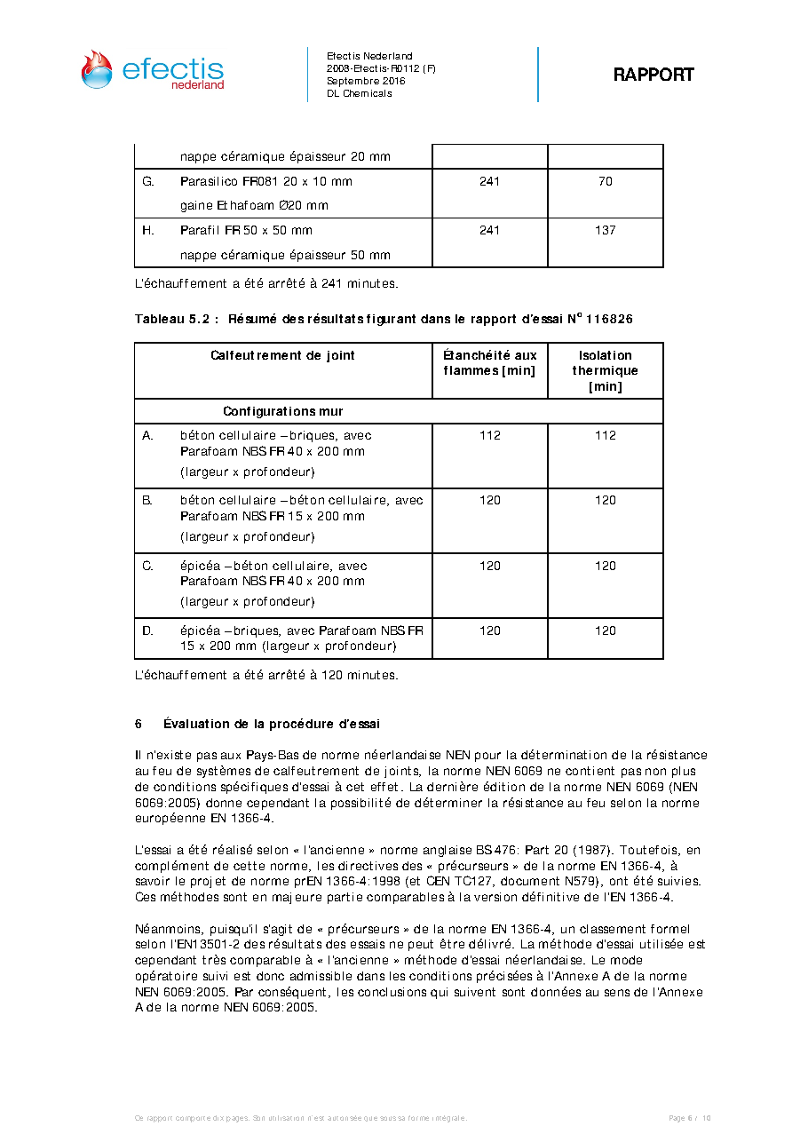 Fiche technique fournisseur