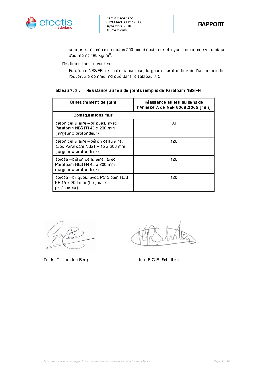 Fiche technique fournisseur