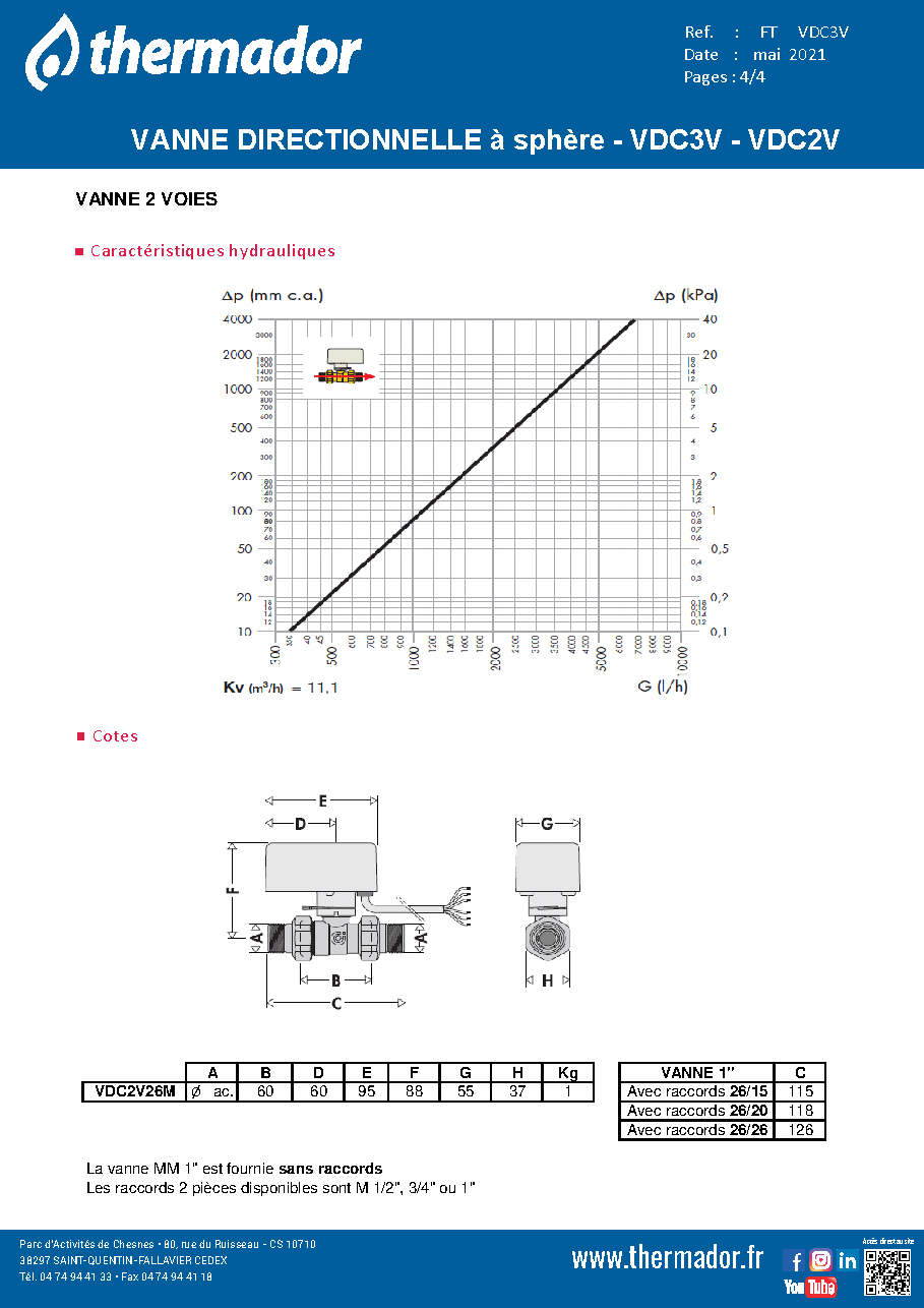 Fiche technique fournisseur