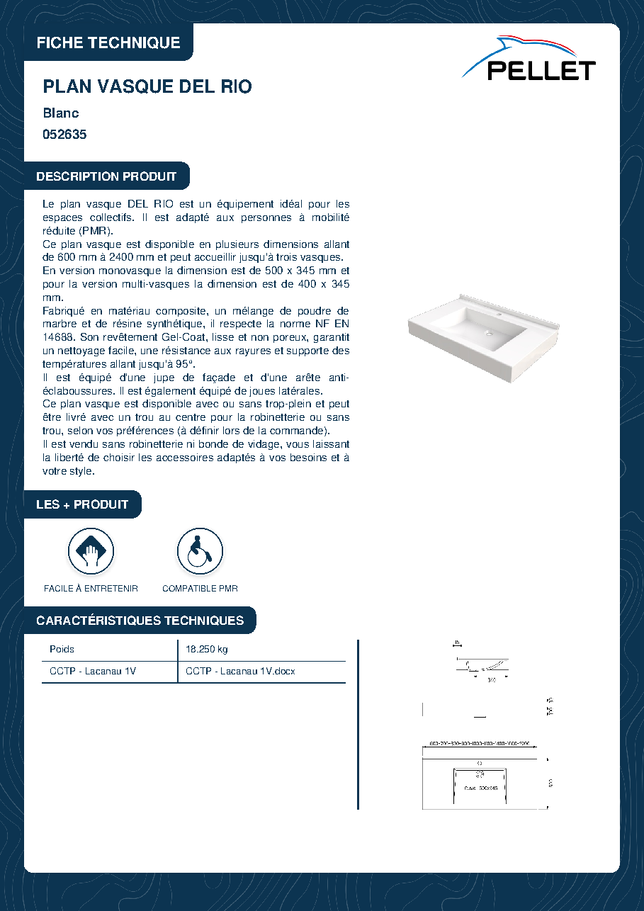 Fiche technique fournisseur