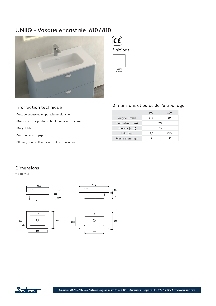 Fiche technique fournisseur