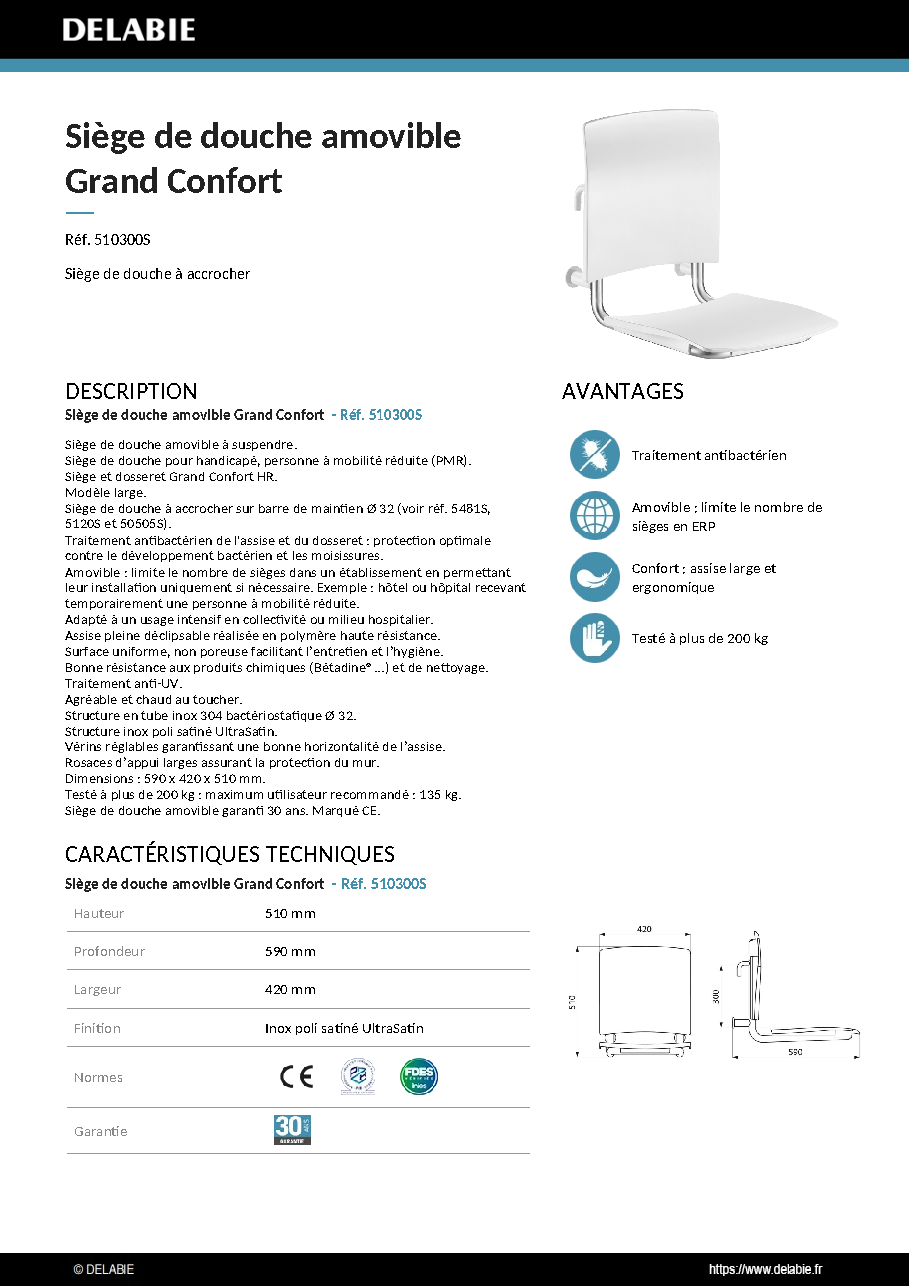 Fiche technique fournisseur
