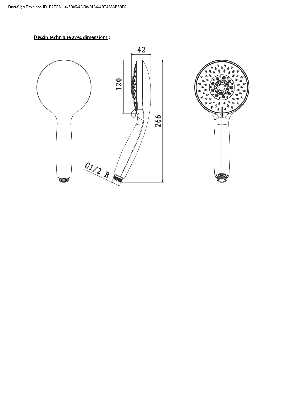 Fiche technique fournisseur