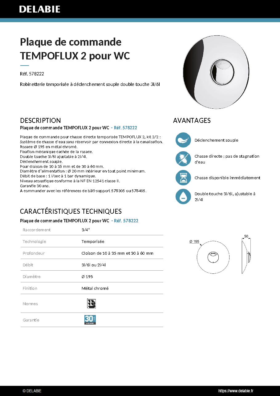 Fiche technique fournisseur