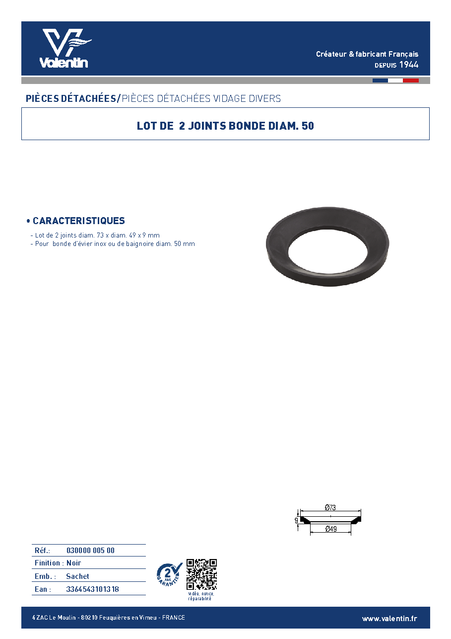 Fiche technique fournisseur