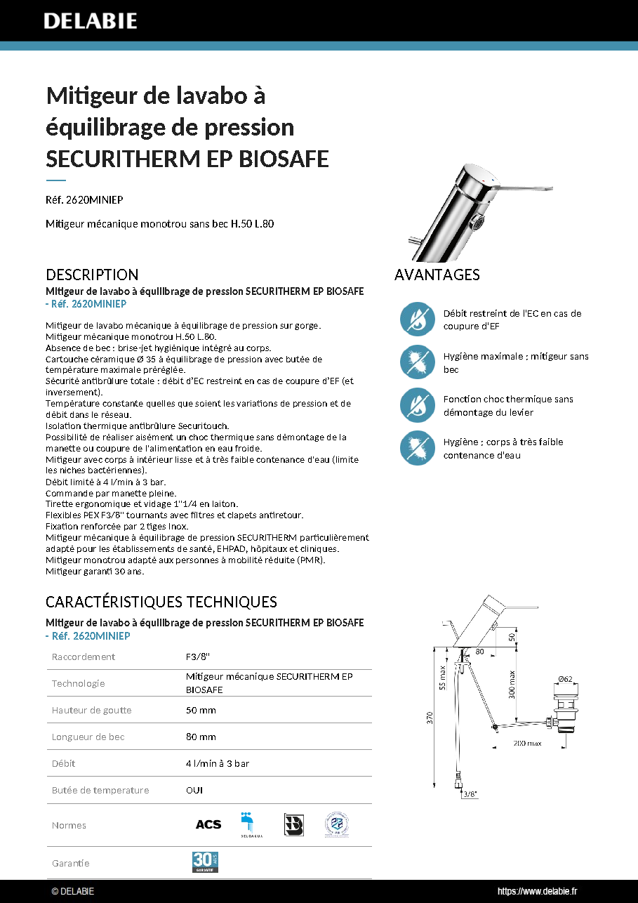 Fiche technique fournisseur
