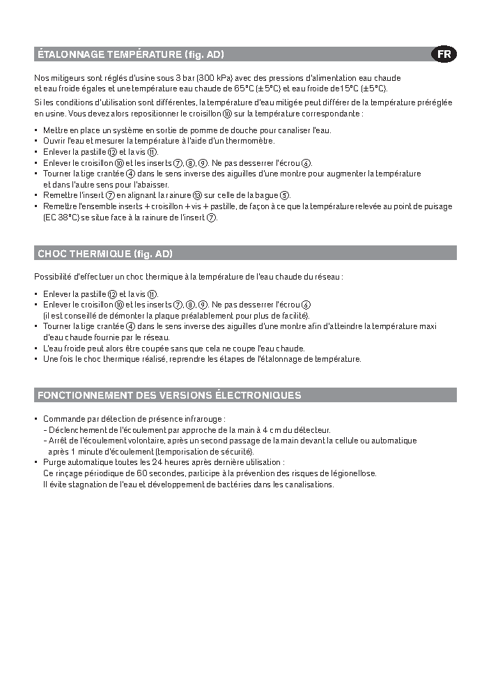 Fiche technique fournisseur