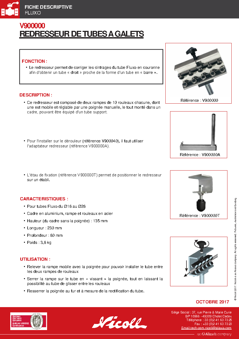 Fiche technique fournisseur