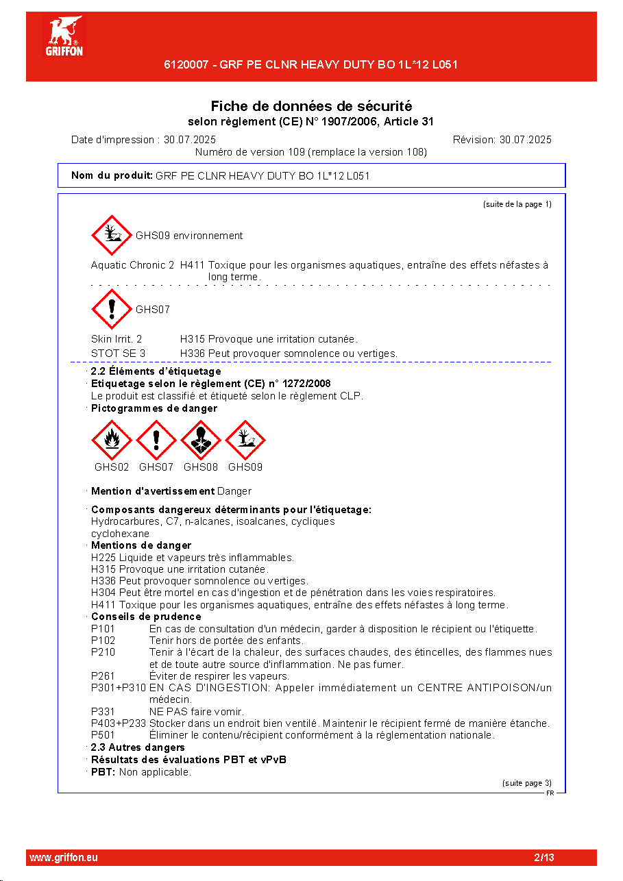 Fiche technique fournisseur