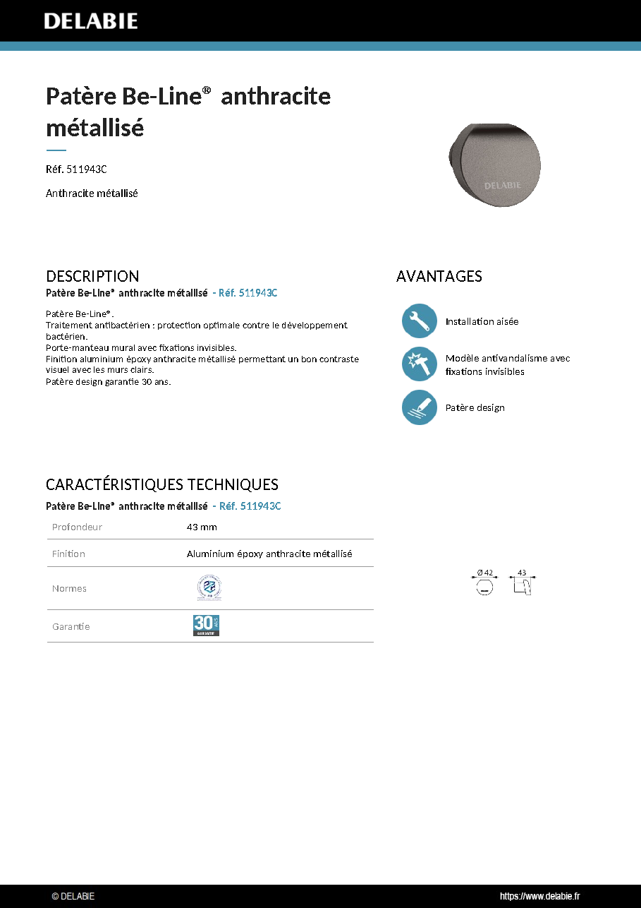 Fiche technique fournisseur