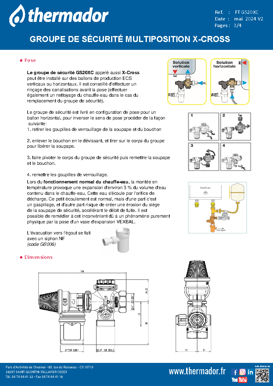Fiche technique fournisseur