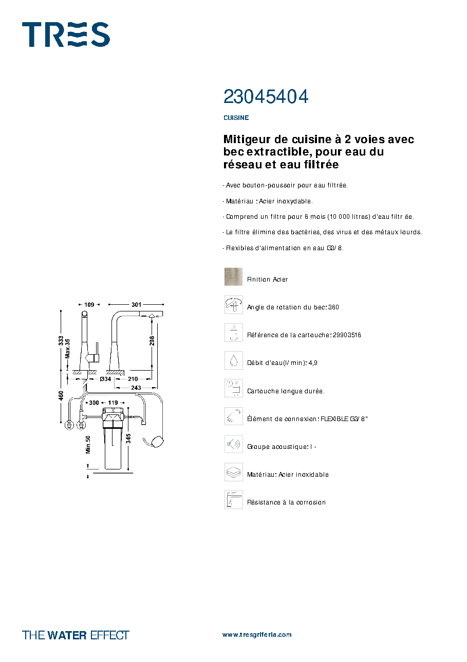 Fiche technique fournisseur