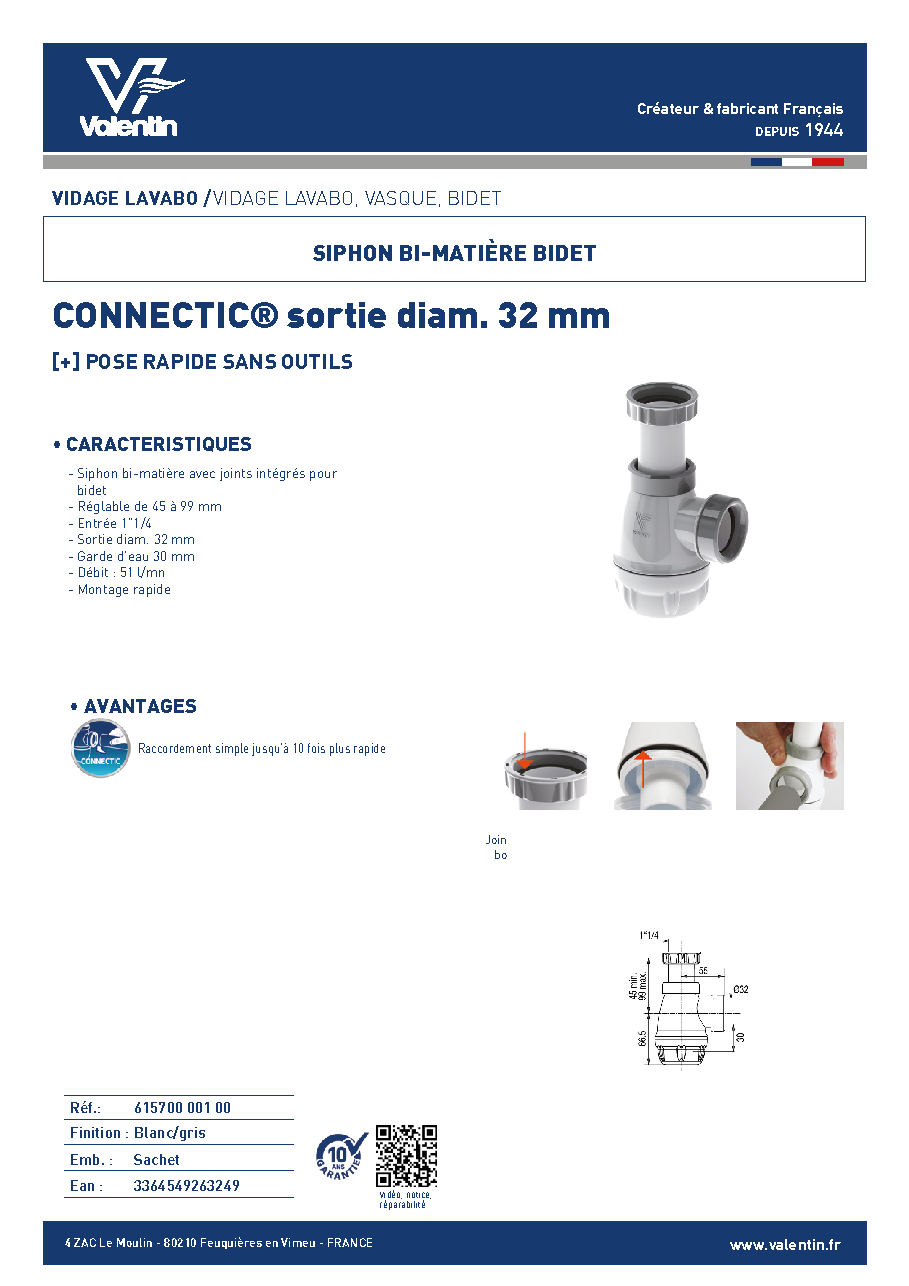 Fiche technique fournisseur