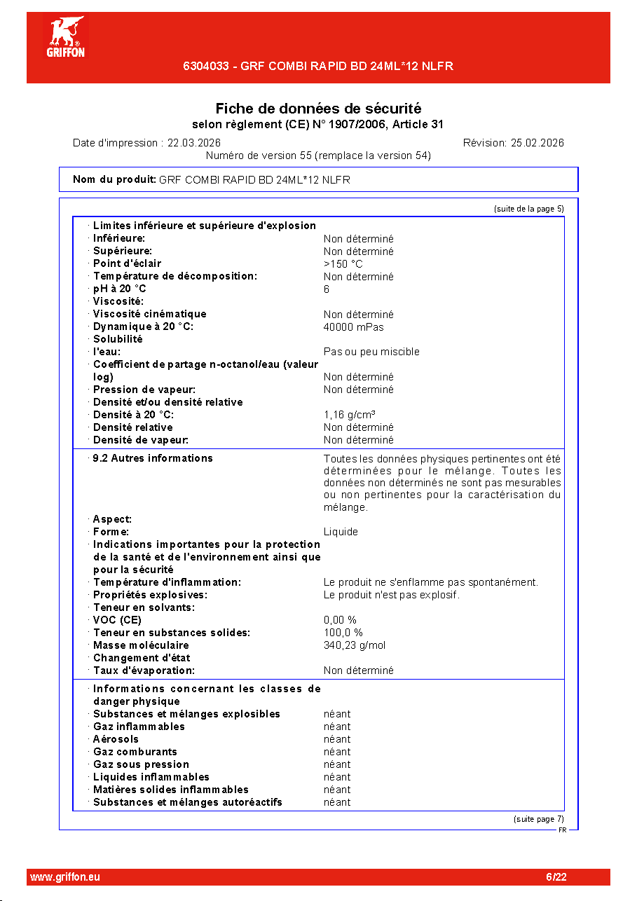 Fiche technique fournisseur
