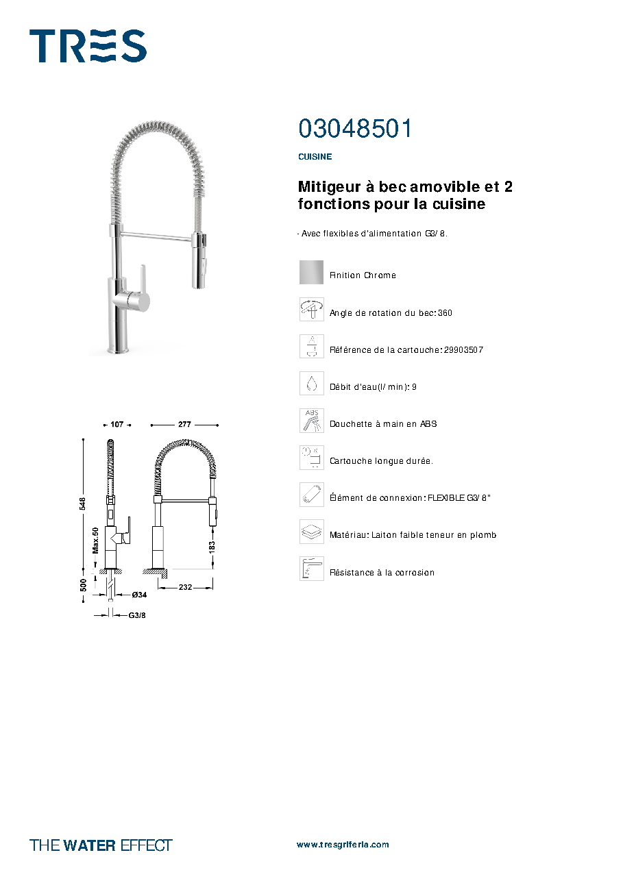 Fiche technique fournisseur