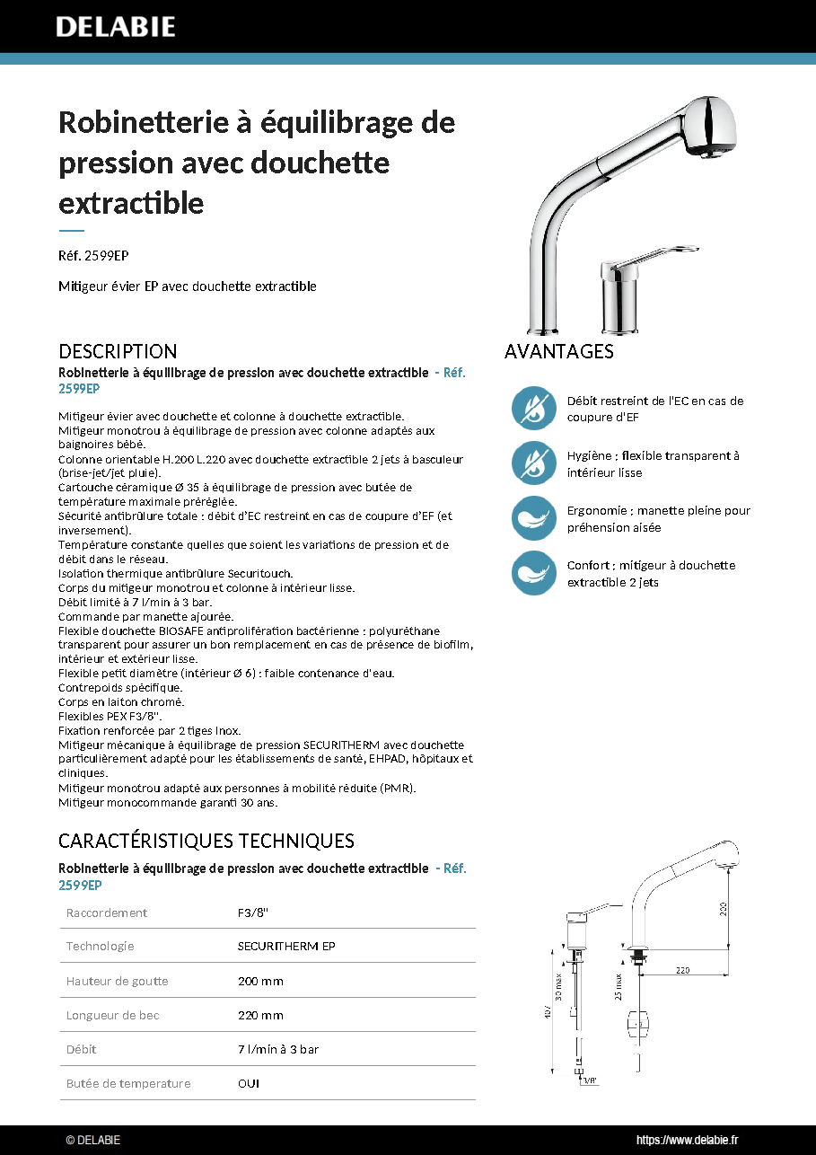 Fiche technique fournisseur