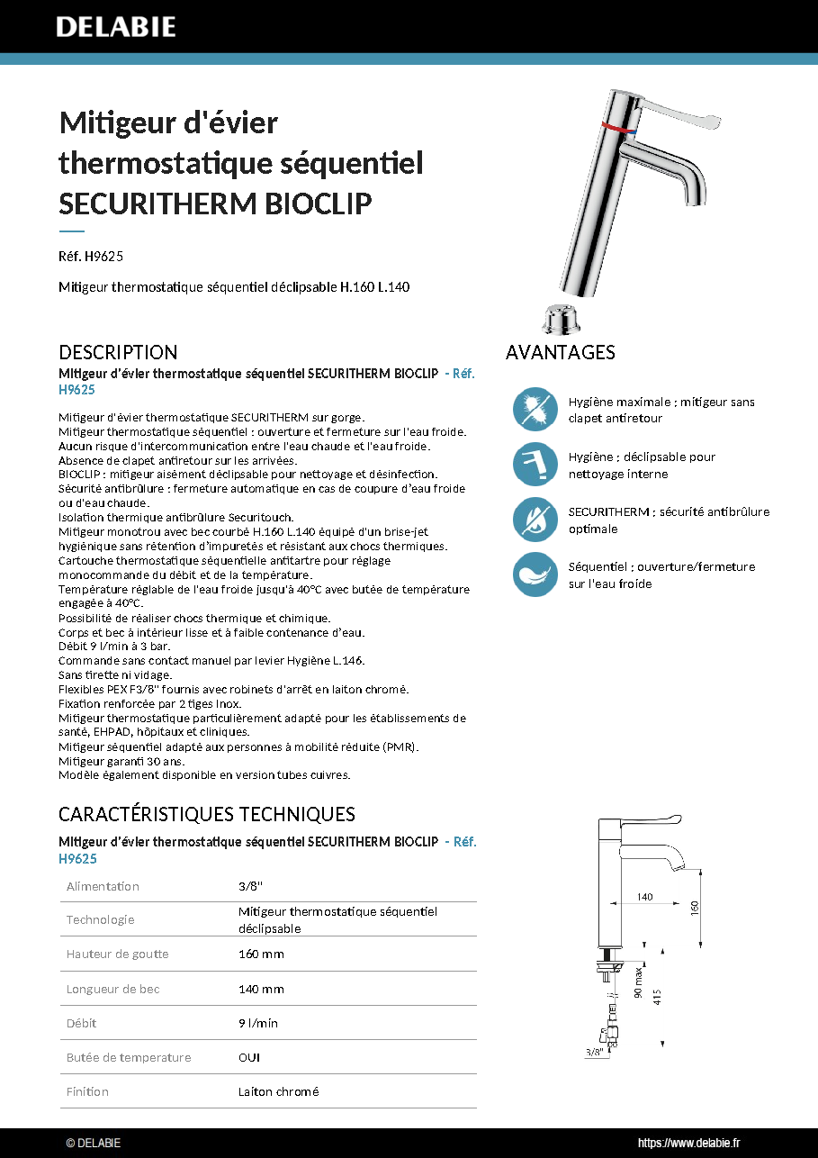 Fiche technique fournisseur