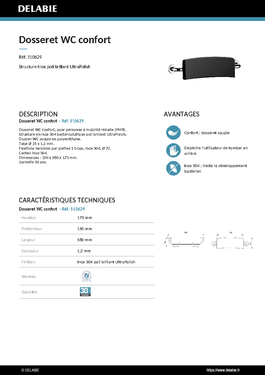 Fiche technique fournisseur
