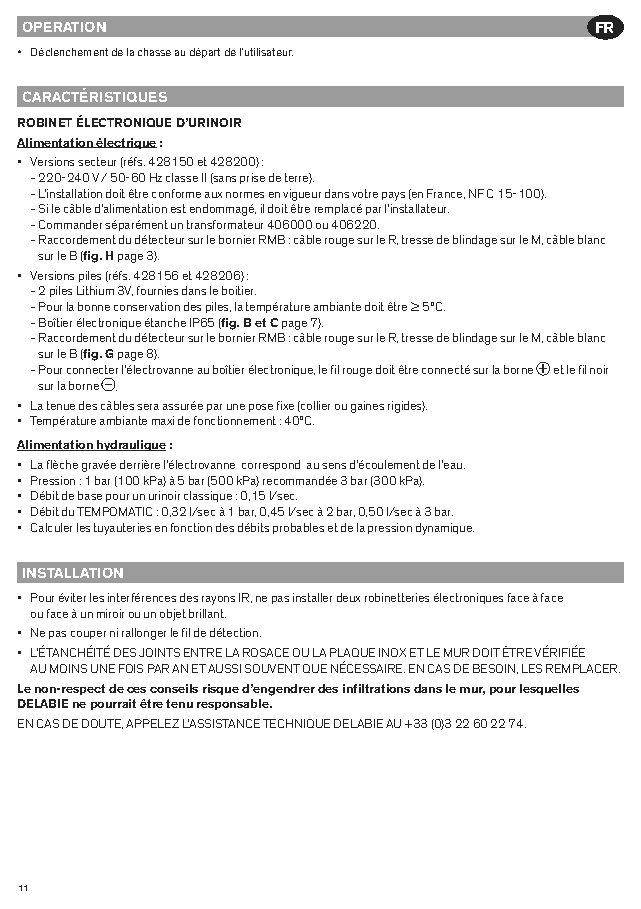 Fiche technique fournisseur