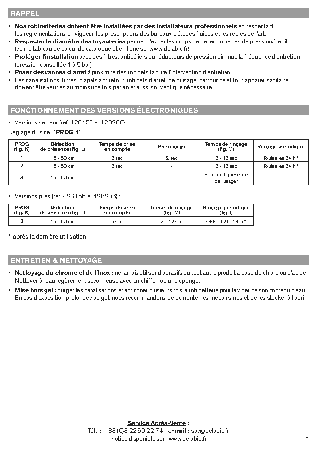 Fiche technique fournisseur