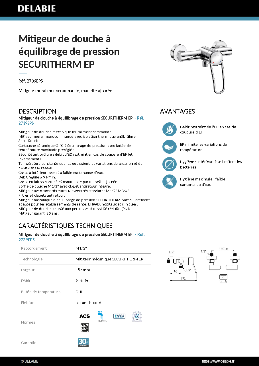 Fiche technique fournisseur
