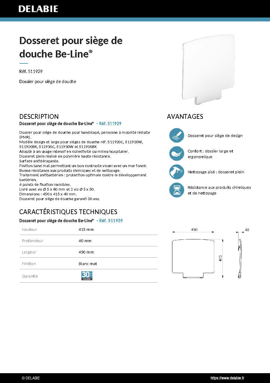 Fiche technique fournisseur