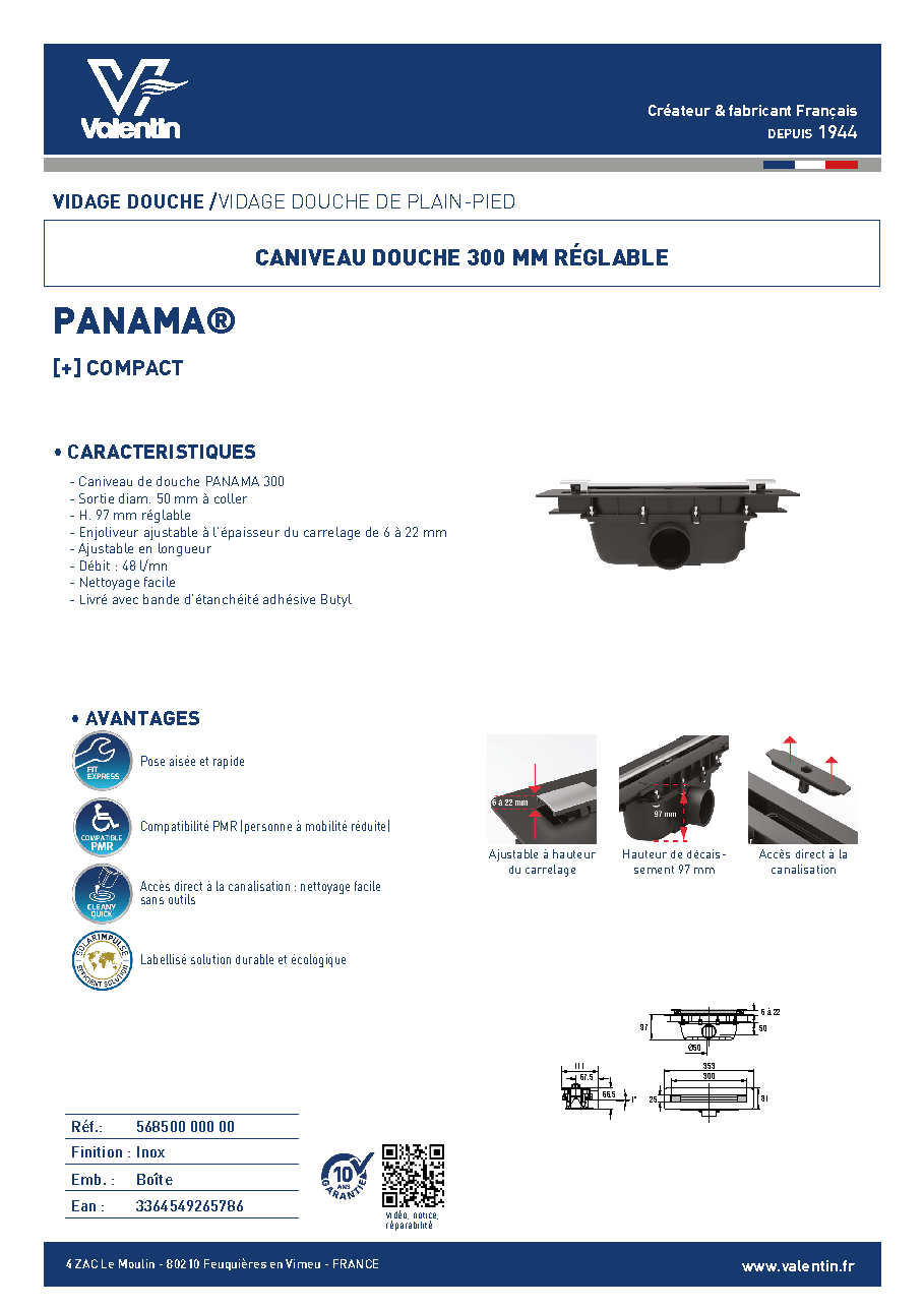 Fiche technique fournisseur