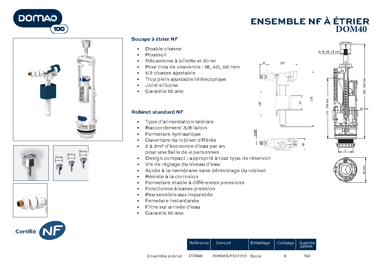 Fiche technique fournisseur