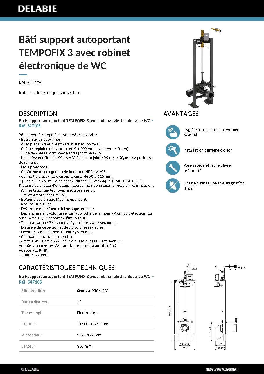 Fiche technique fournisseur