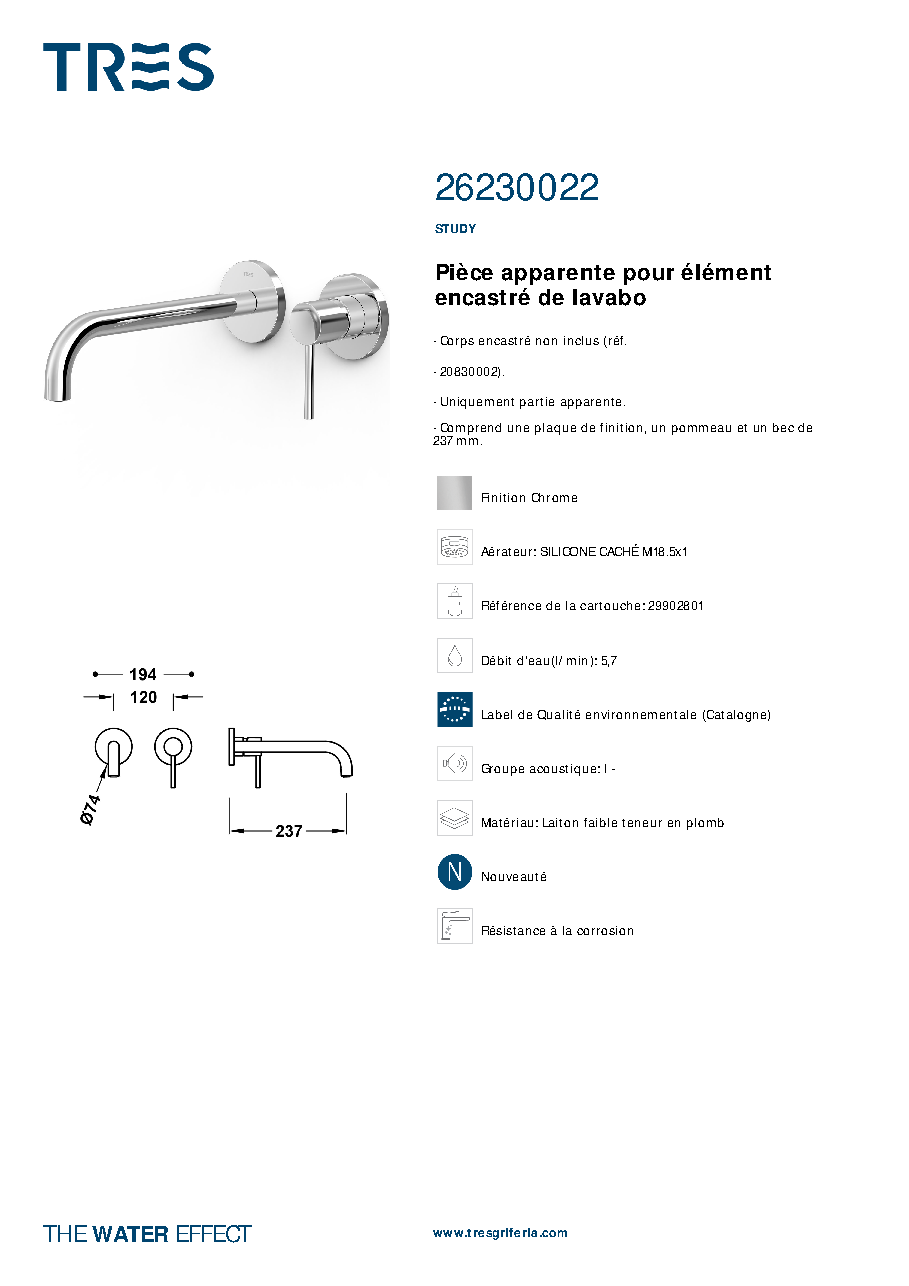 Fiche technique fournisseur