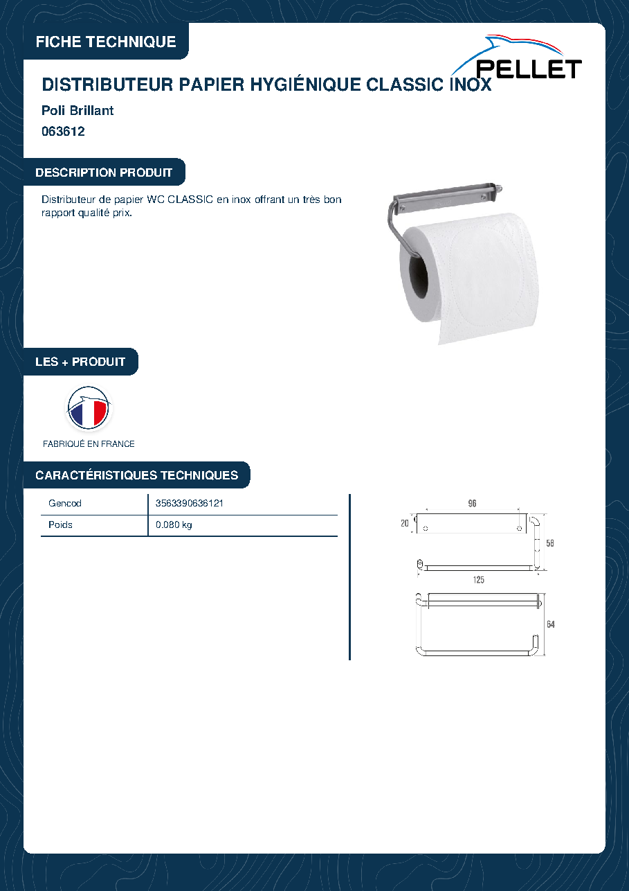 Fiche technique fournisseur