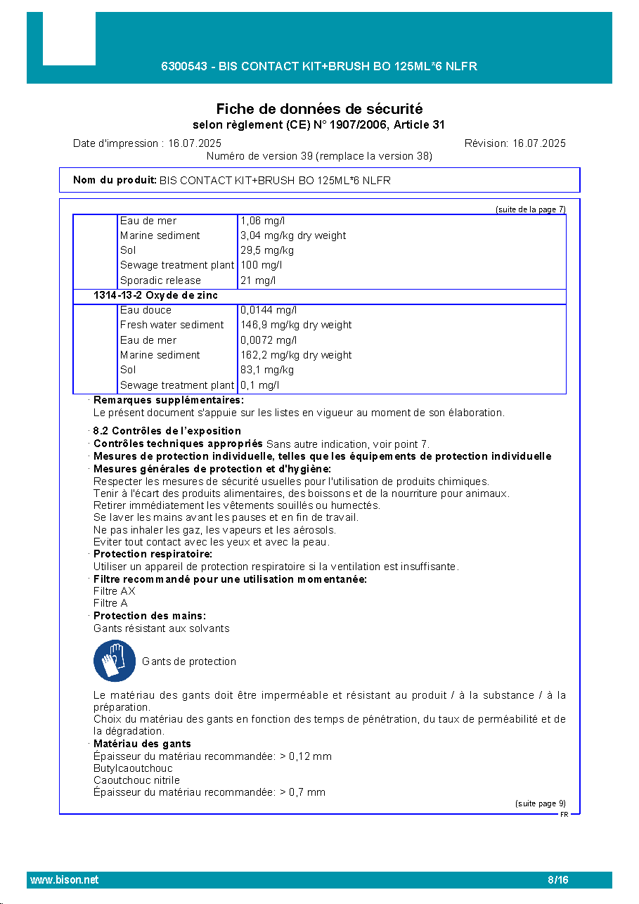 Fiche technique fournisseur
