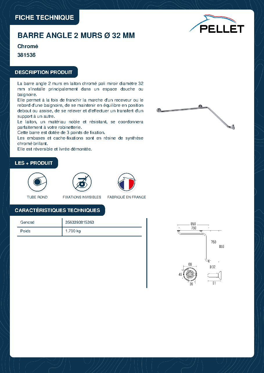 Fiche technique fournisseur