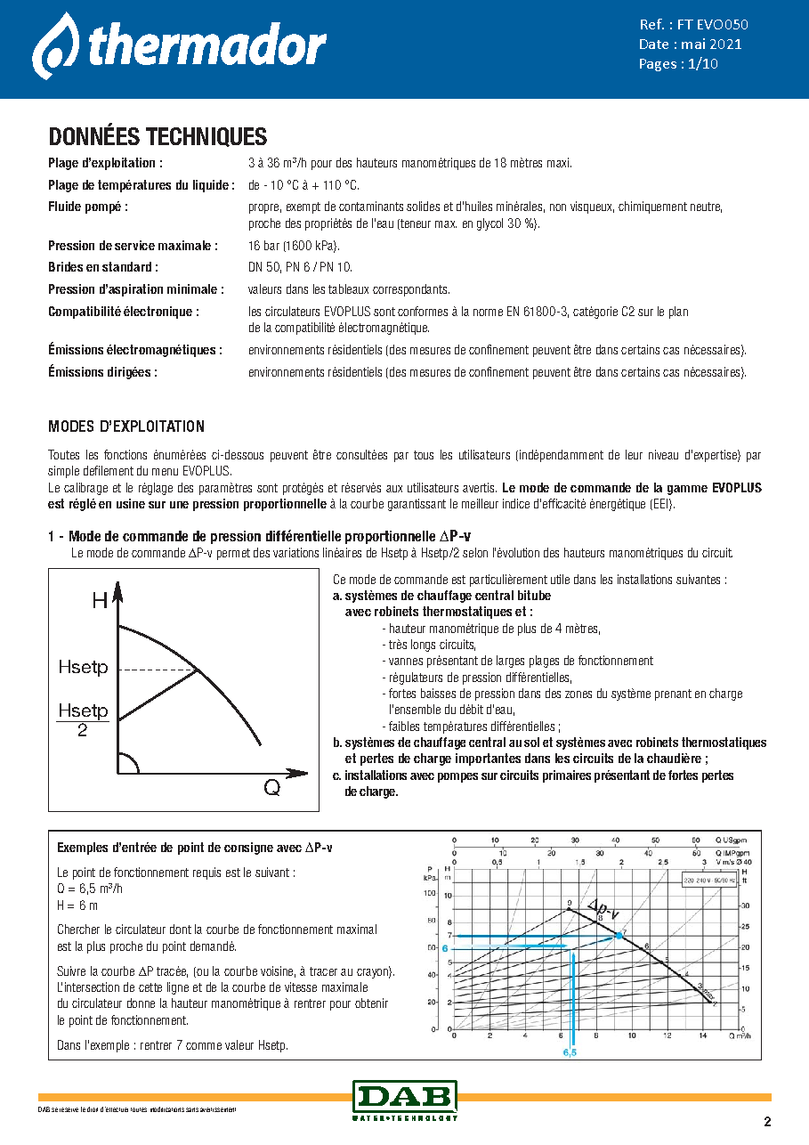 Fiche technique fournisseur
