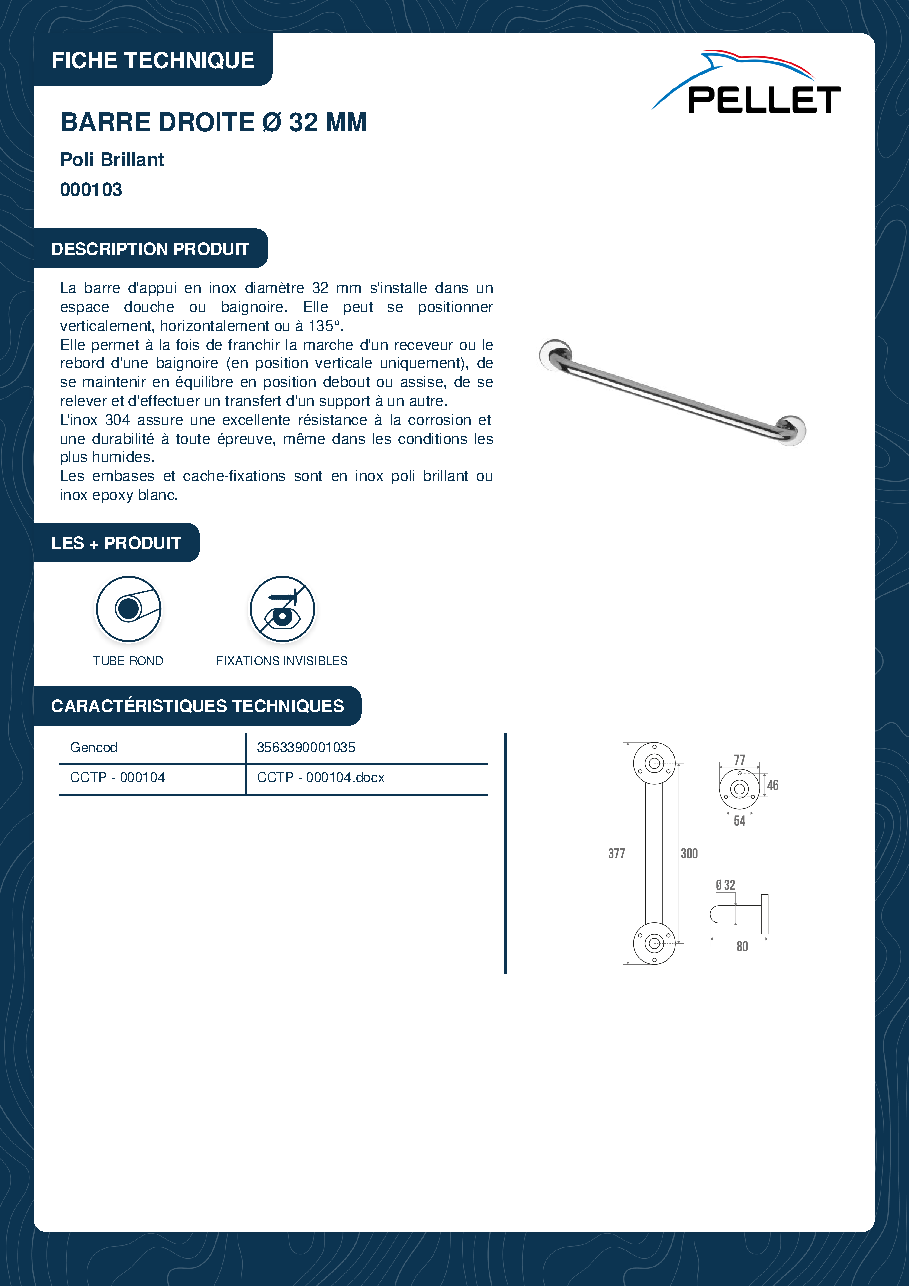 Fiche technique fournisseur