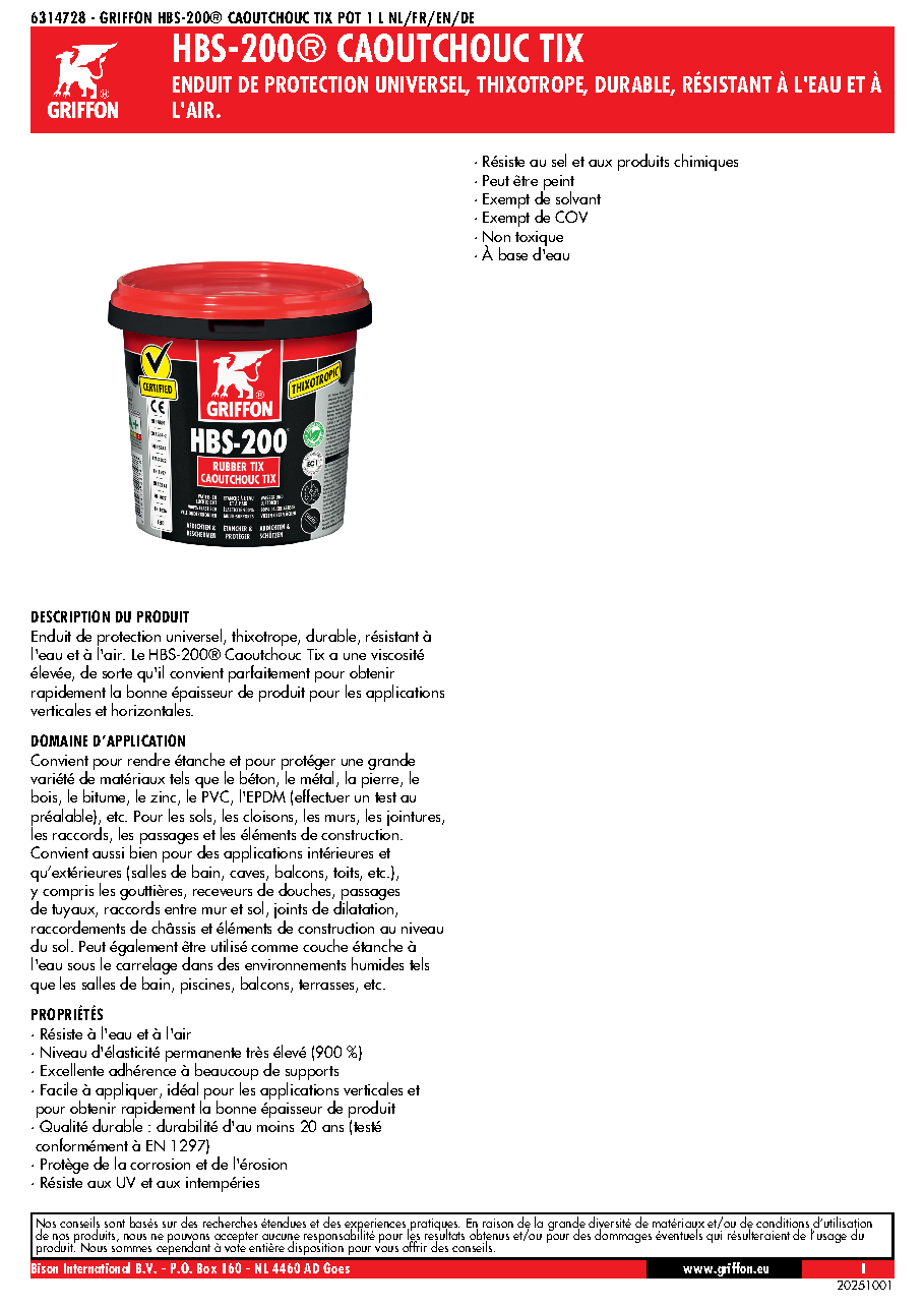Fiche technique fournisseur