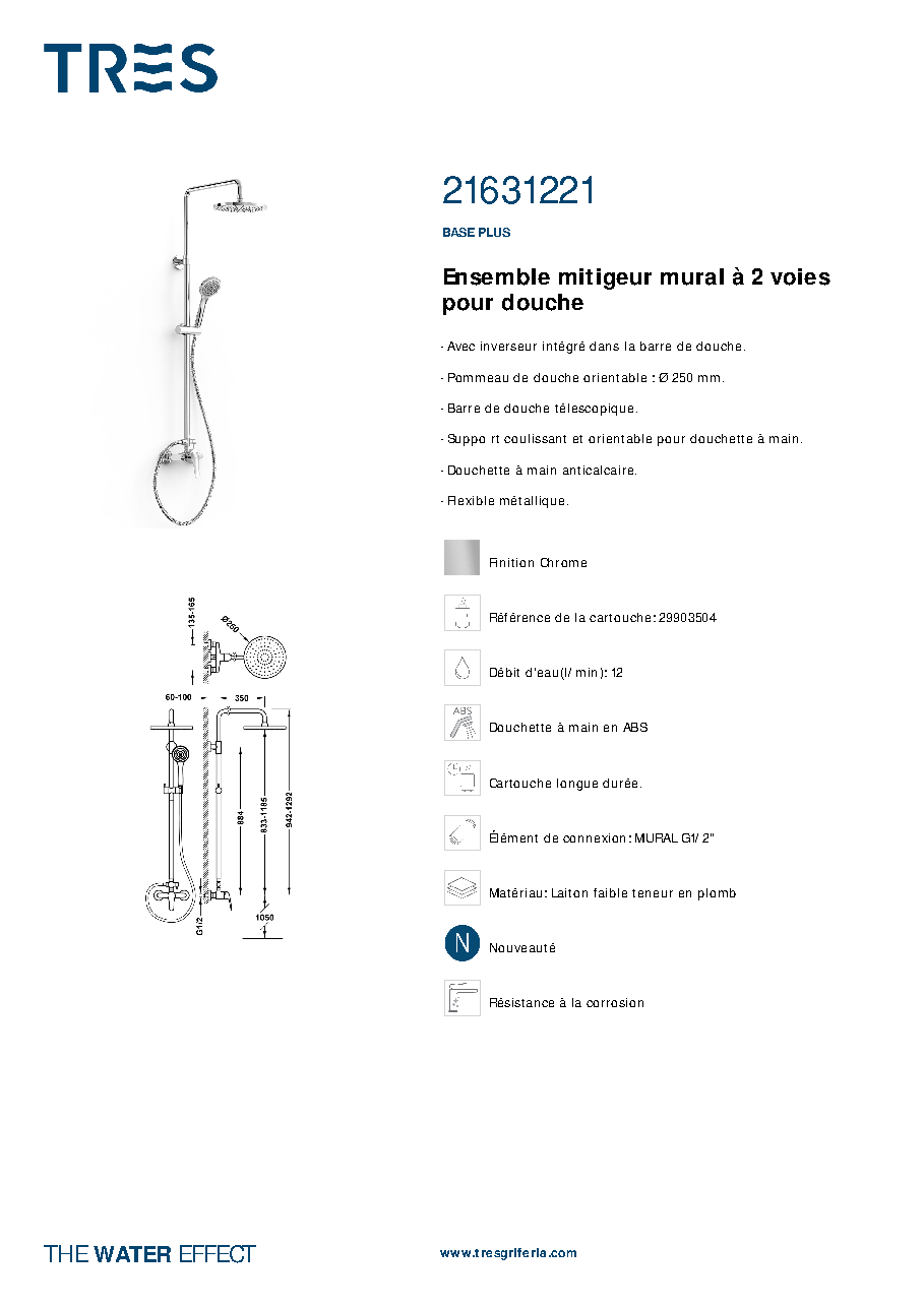 Fiche technique fournisseur