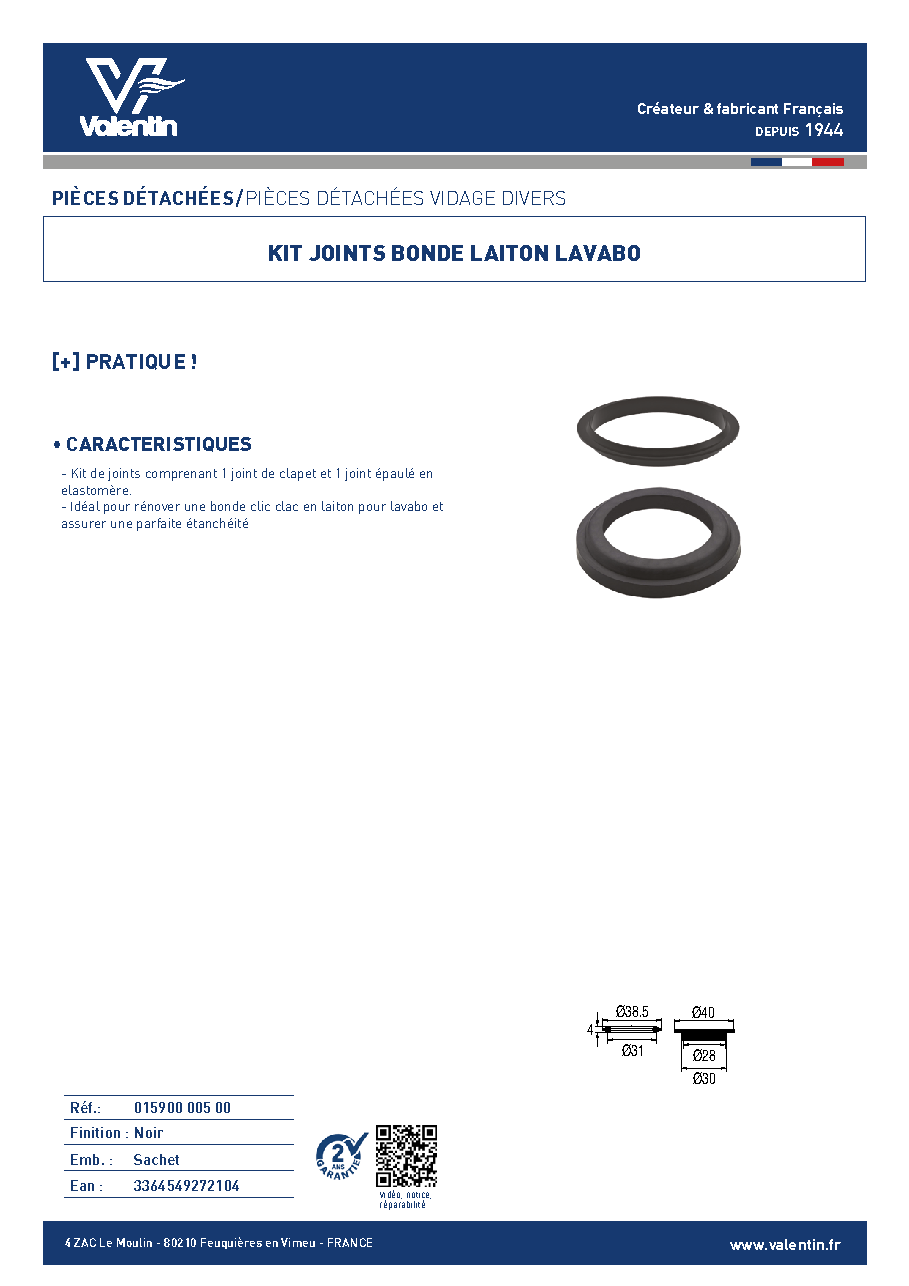 Fiche technique fournisseur