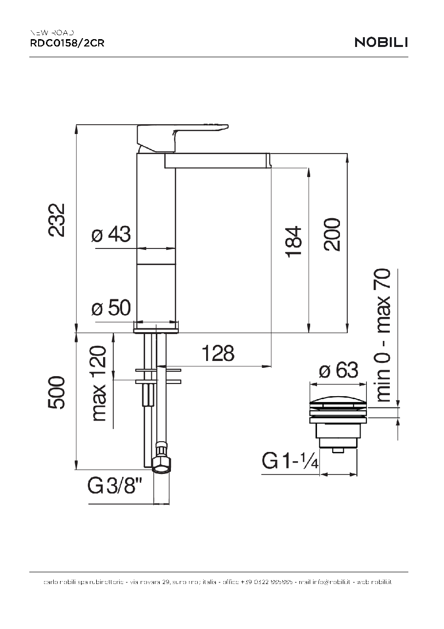 Fiche technique fournisseur