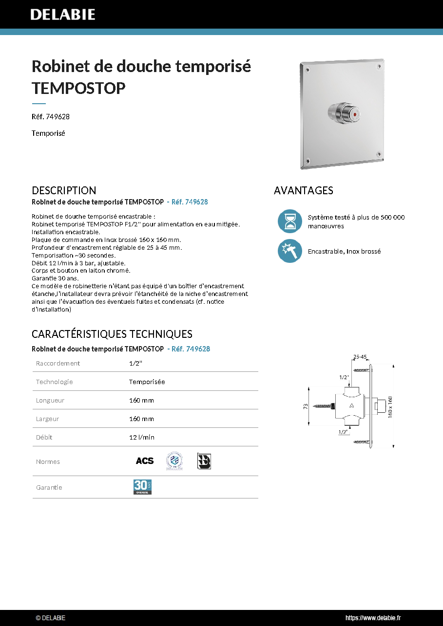 Fiche technique fournisseur
