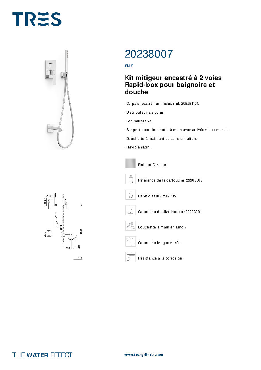 Fiche technique fournisseur