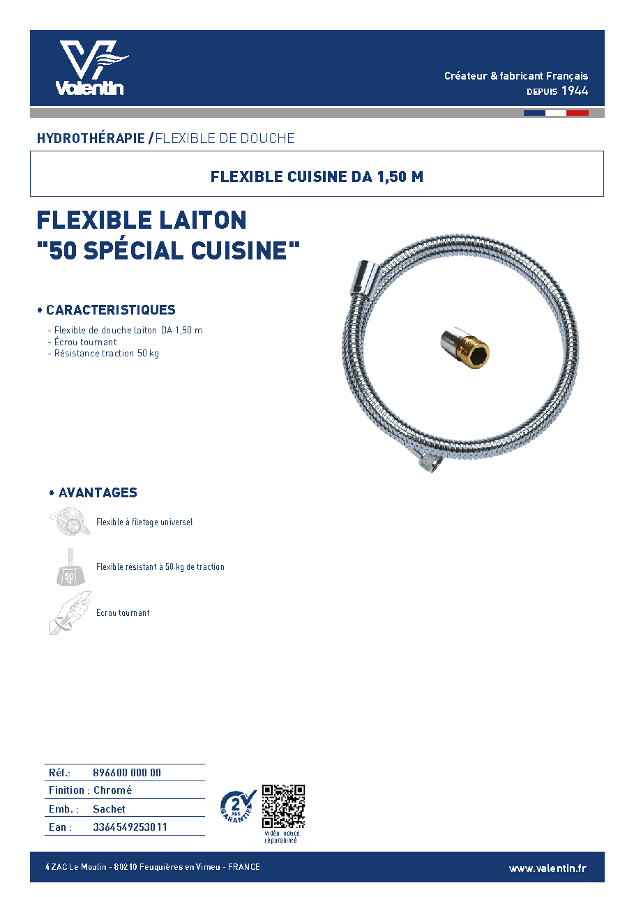 Fiche technique fournisseur