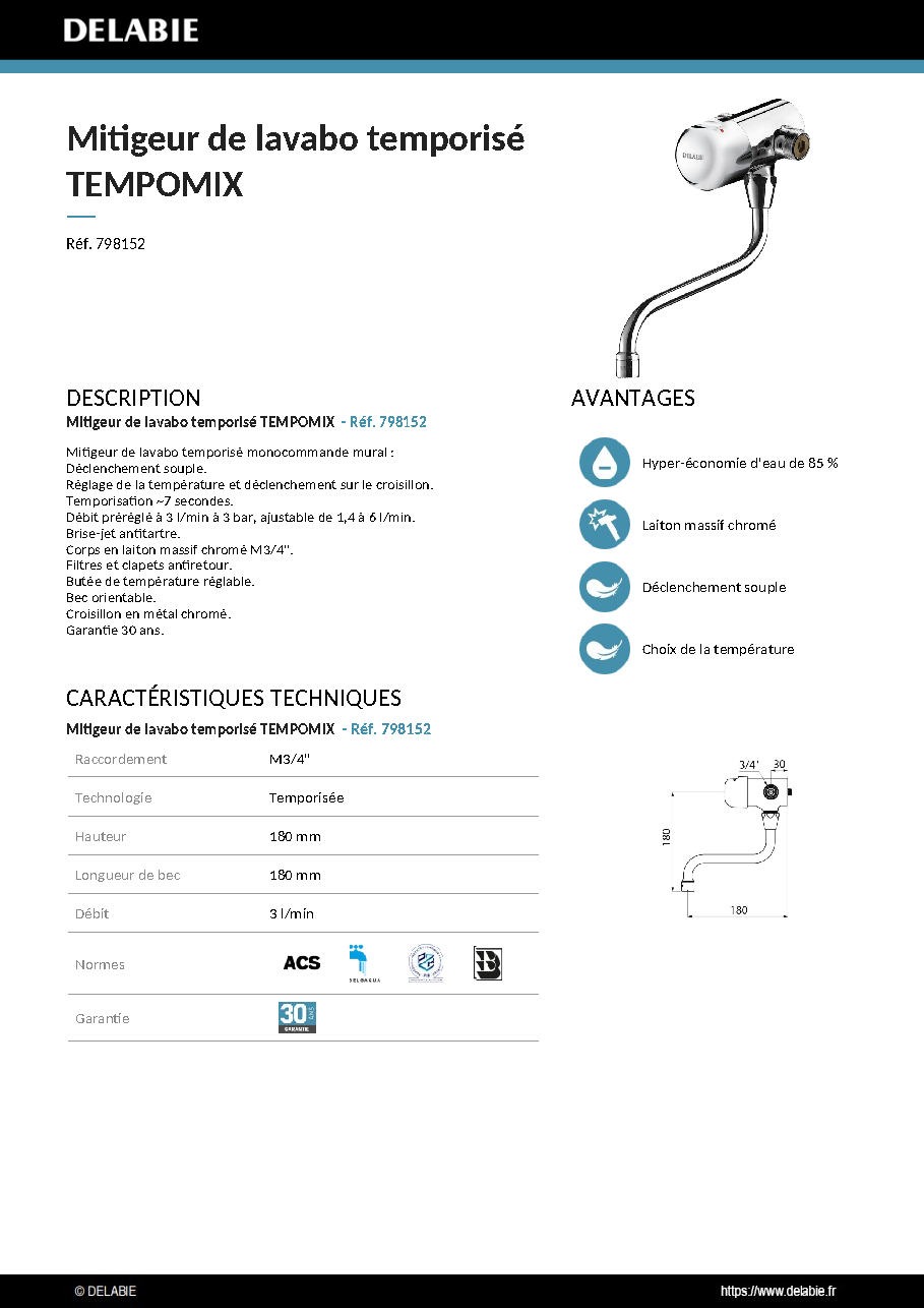 Fiche technique fournisseur