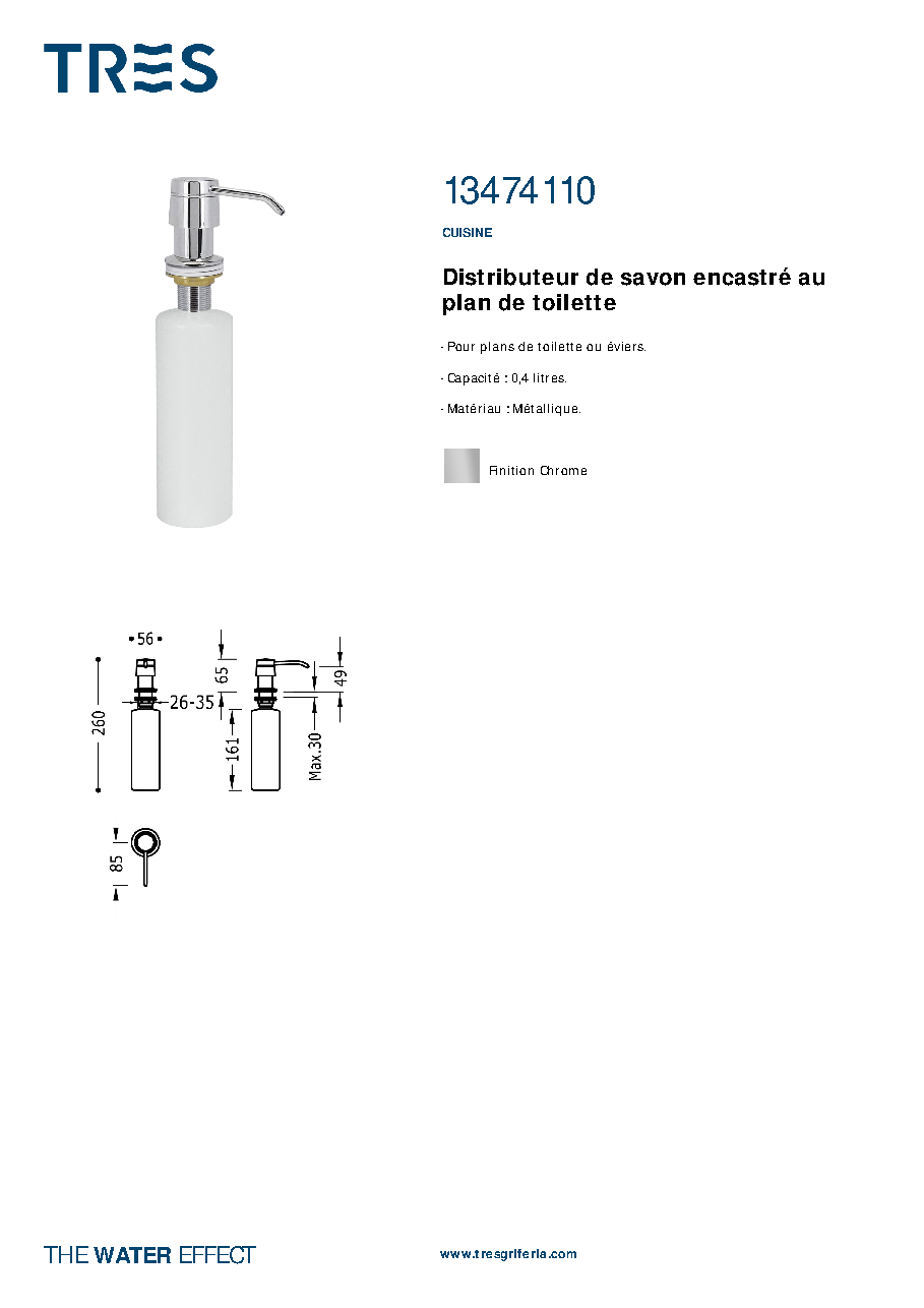 Fiche technique fournisseur
