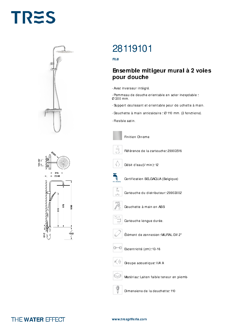 Fiche technique fournisseur