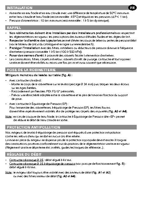 Fiche technique fournisseur