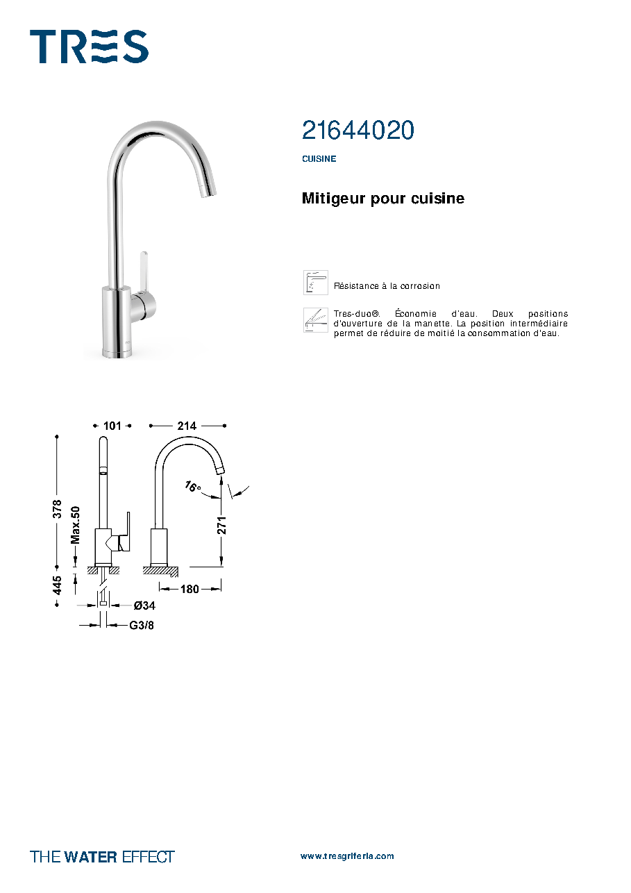Fiche technique fournisseur