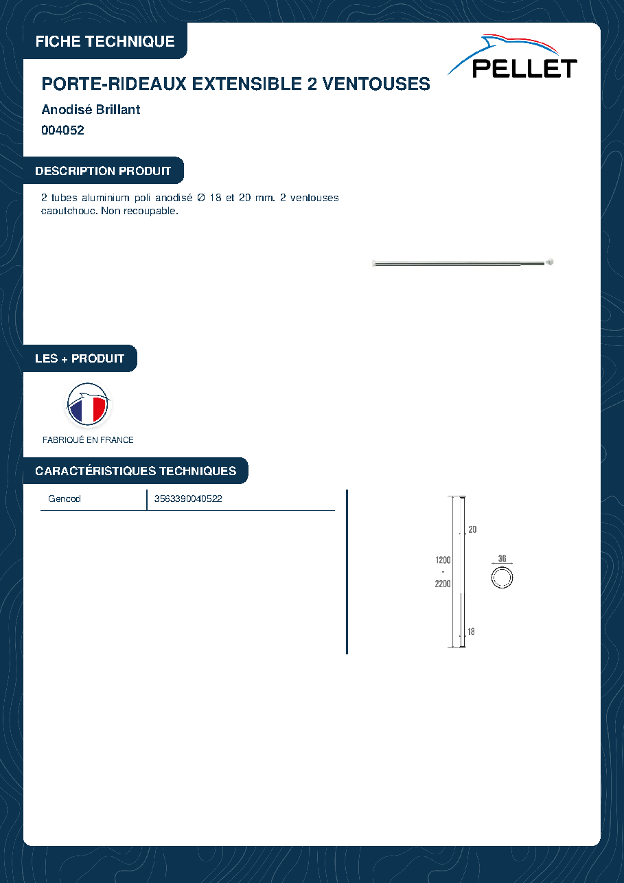 Fiche technique fournisseur