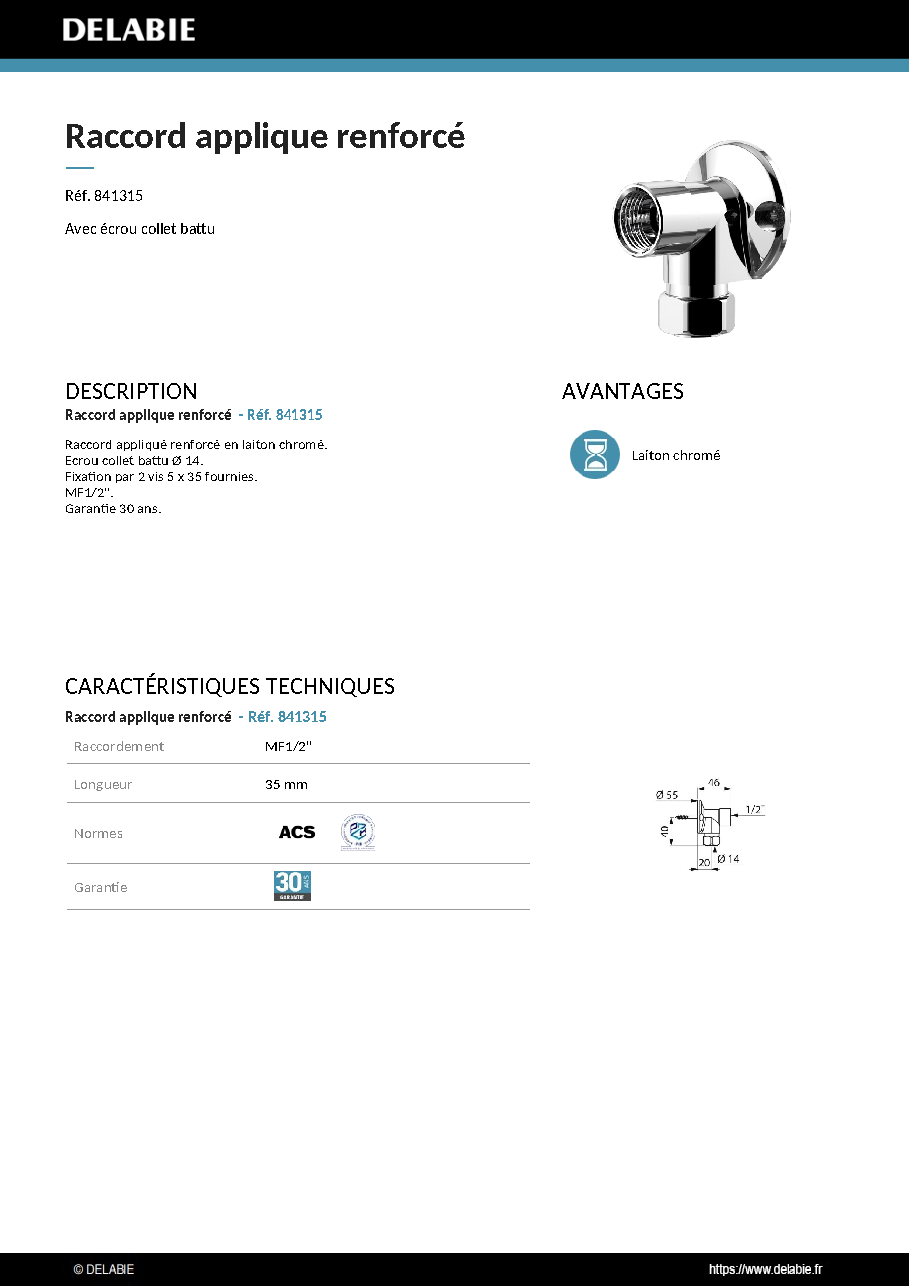Fiche technique fournisseur