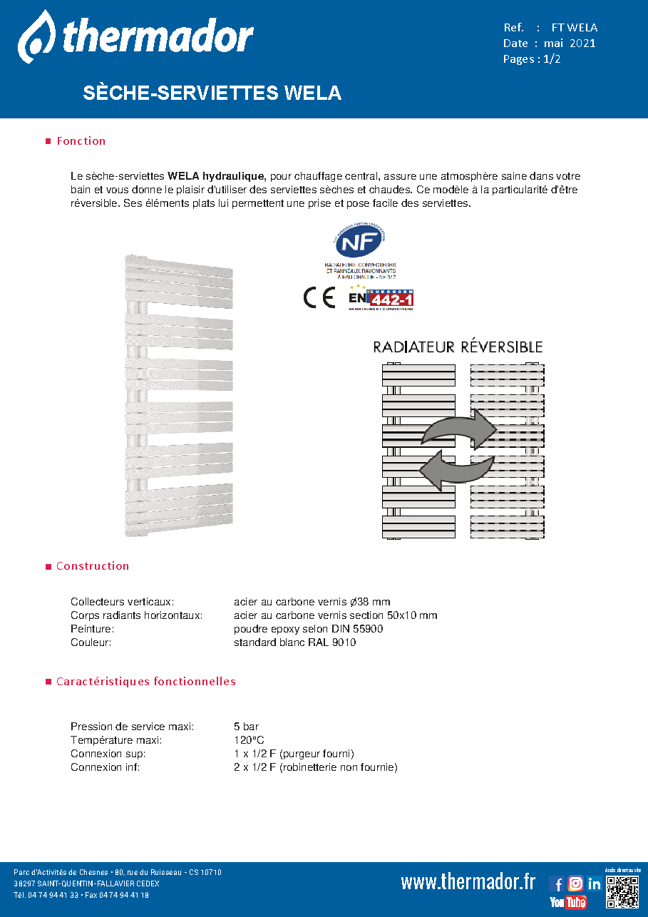 Fiche technique fournisseur